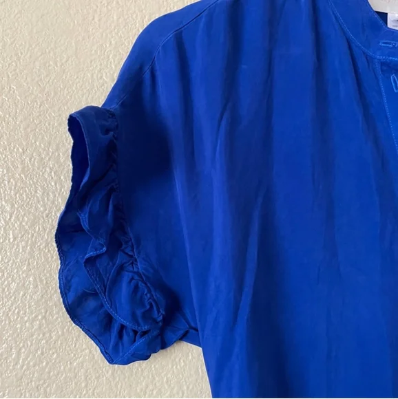 Anthropologie Corey Lynn Calter Ruffle Hem Midi Shirt Dress - Picture 8 of 11